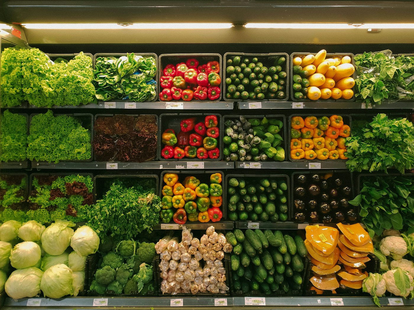 Fresh produce at a neighborhood grocery store